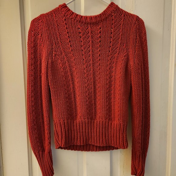 Anne Taylor red sweater petite - Picture 5 of 5